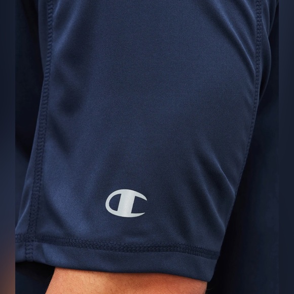 Mesh Sport Tee, Navy - Picture 3 of 3